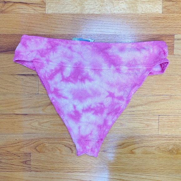 NWT Show Me Your Mumu Del Ray Binkini Bottom In PInk Dye Scrunch XXL - Picture 3 of 5